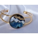 Bracelet  cabochon vague