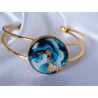 Bracelet  cabochon vague