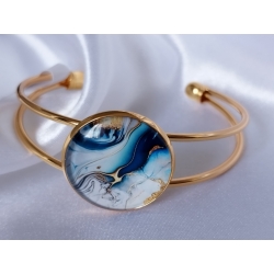 Bracelet  cabochon vague